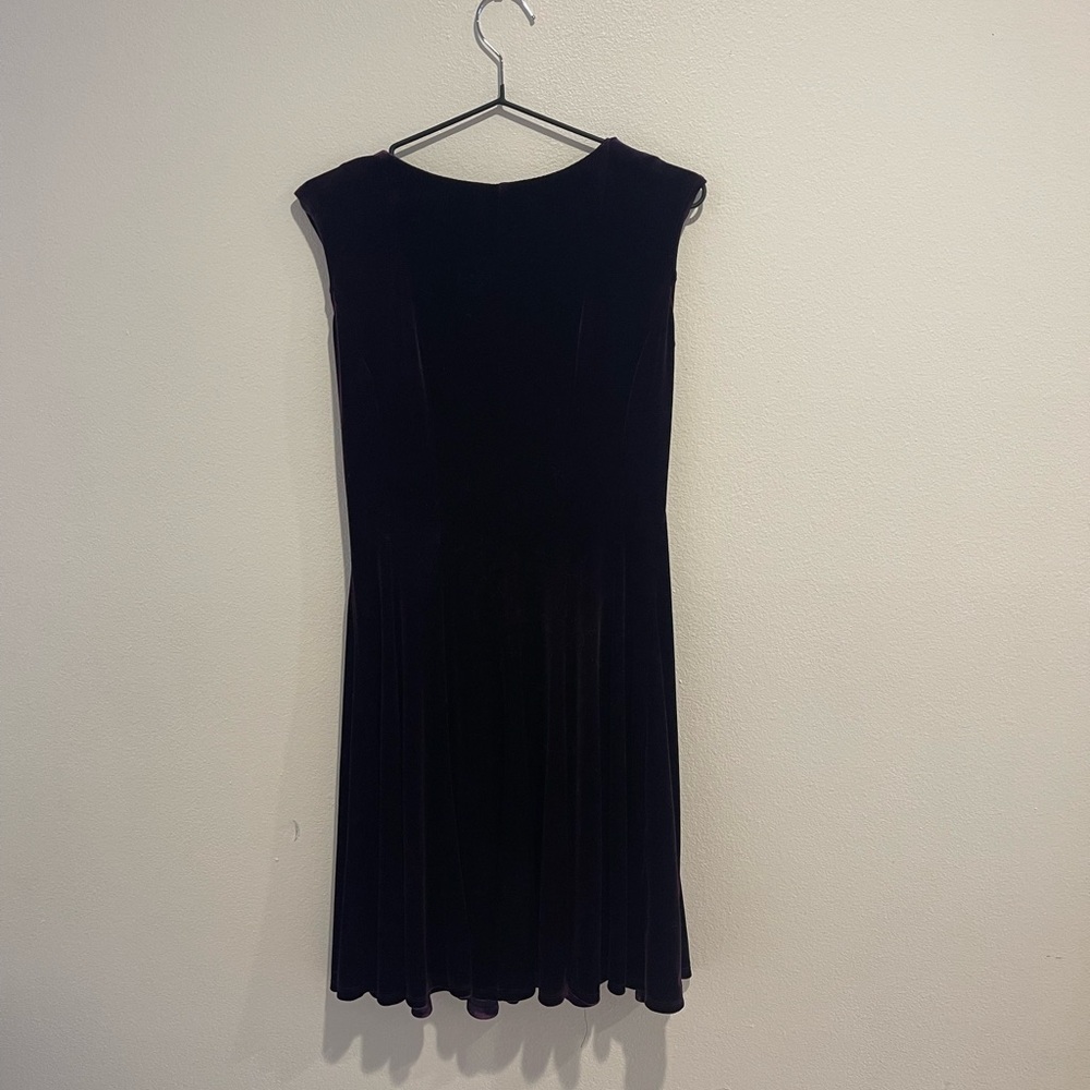 Gabby Skye Purple Velvet Dress Size 4